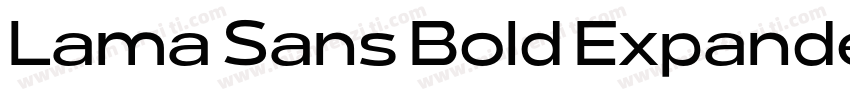 Lama Sans Bold Expanded字体转换